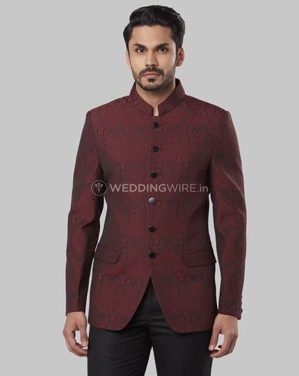 Buy Raymond Polyester Blend Men's Full Sleeve Contemporary FIT Dark Maroon  Formal Suit (RIDY00391-M7 100) at Amazon.in