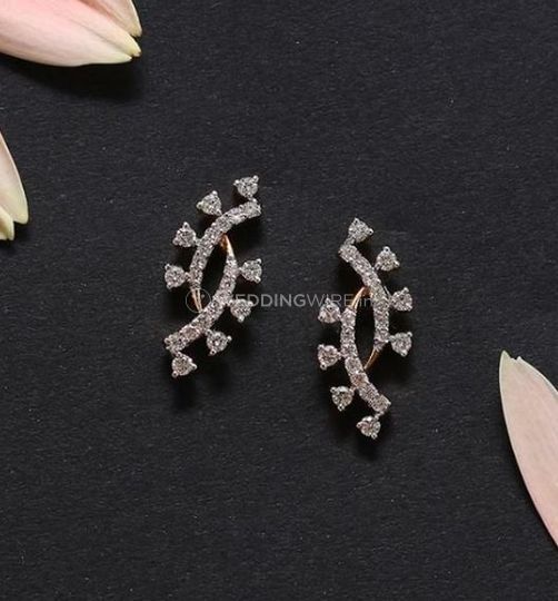 Buy WHP Jewellers 18KT 750 Yellow Gold  Diamond Stud Earrings For Women   Girls at Amazonin