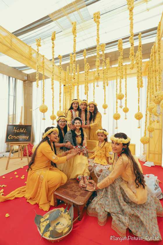 Indian Haldi Ceremony From Sangath Pictures Photo 25