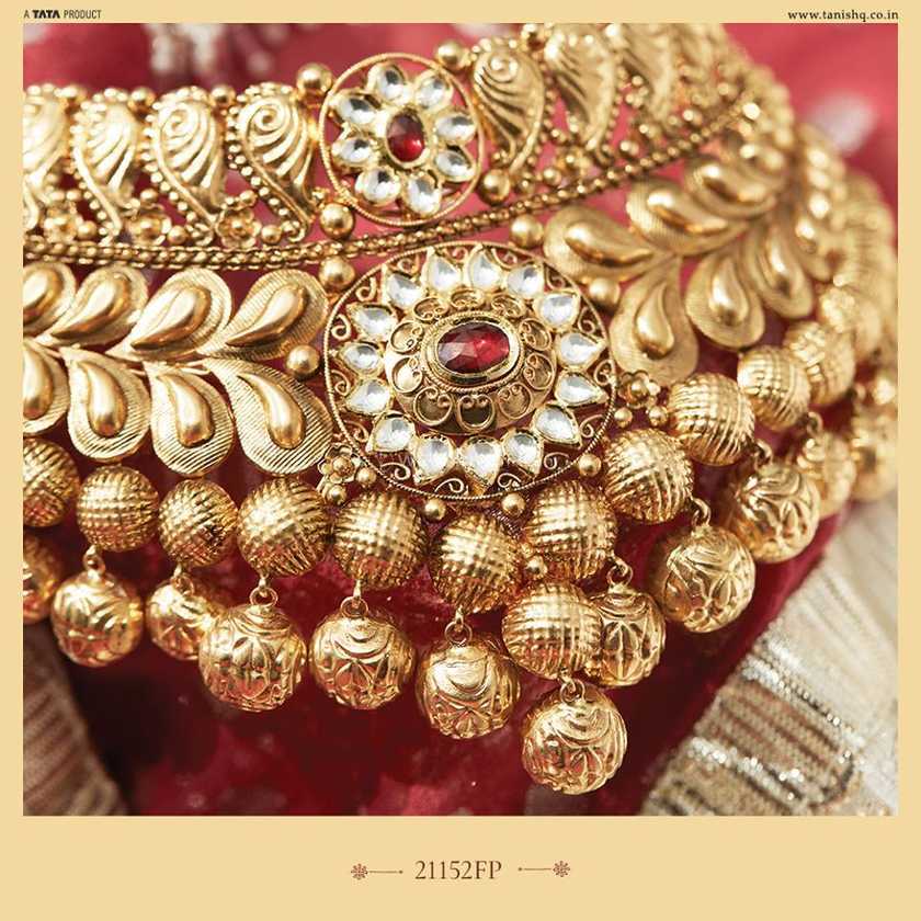 bridal jewellery sets gold from tanishq