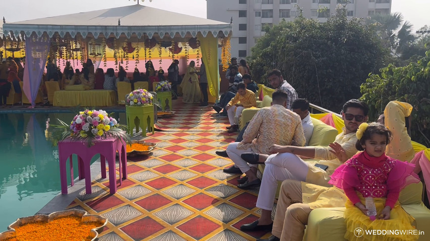 Mahindi function on swimming Pool