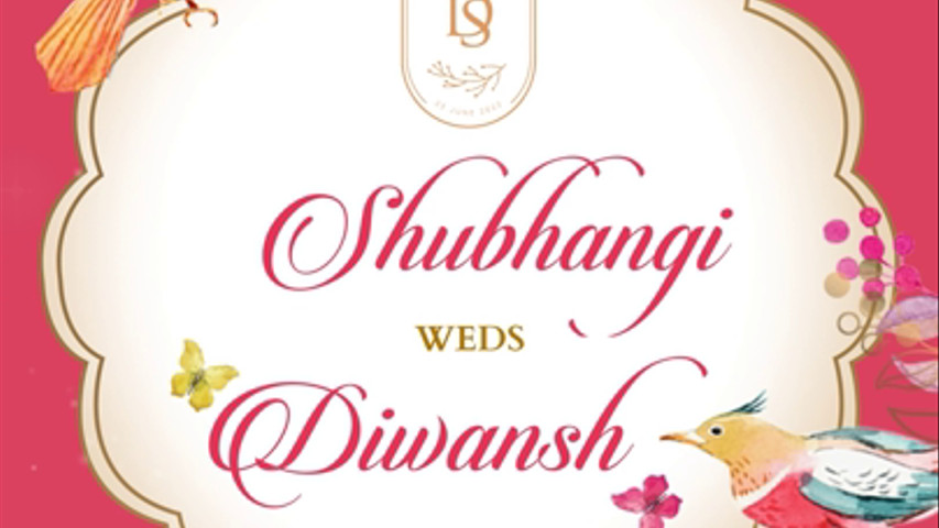 Shubhangi weds diwansh | Pure text Invitation