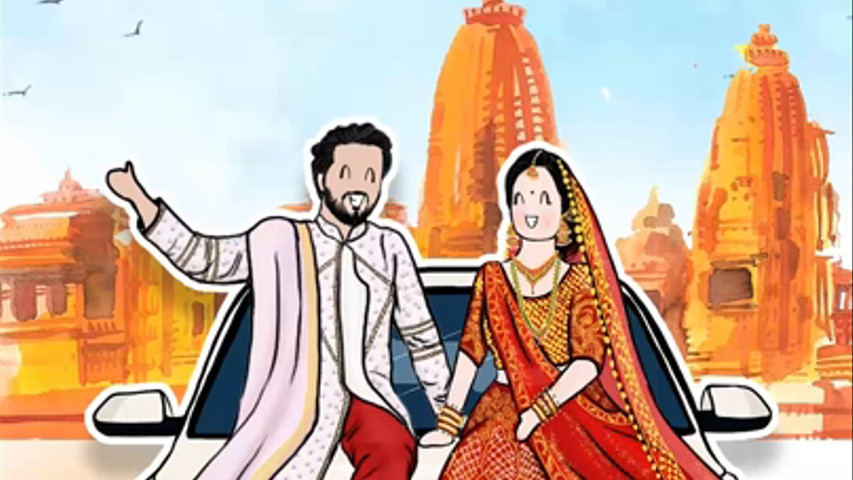 Video Wedding invitation (Navshakti and Akhil)