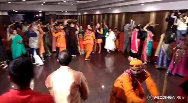 Dandiya during sangeeth