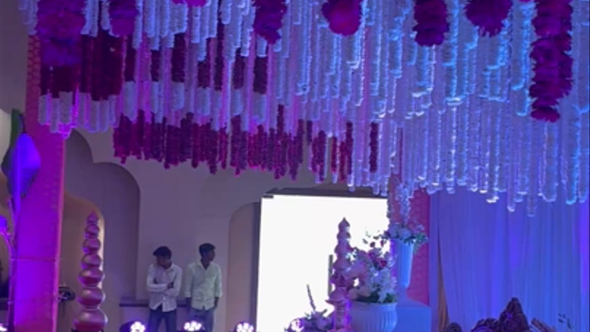 reception stage decor