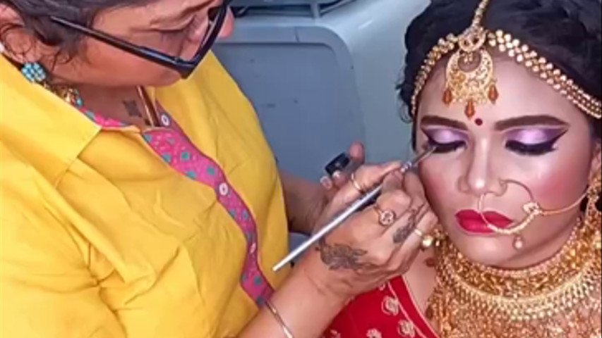 Rajwadi Bridal makeup