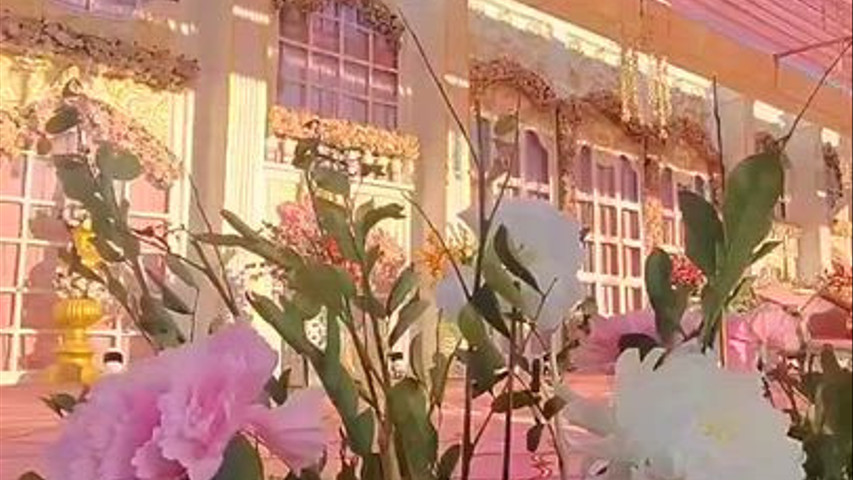 Floral stage decor