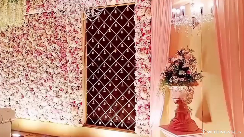 Floral Reception Backdrop