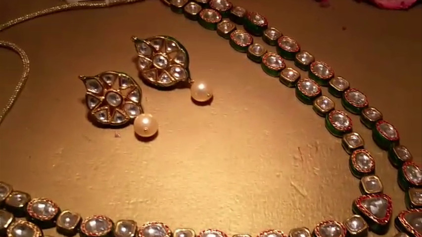 Uncut kundan polki necklace 