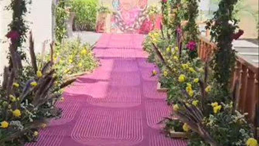Haldi and mehndi decor