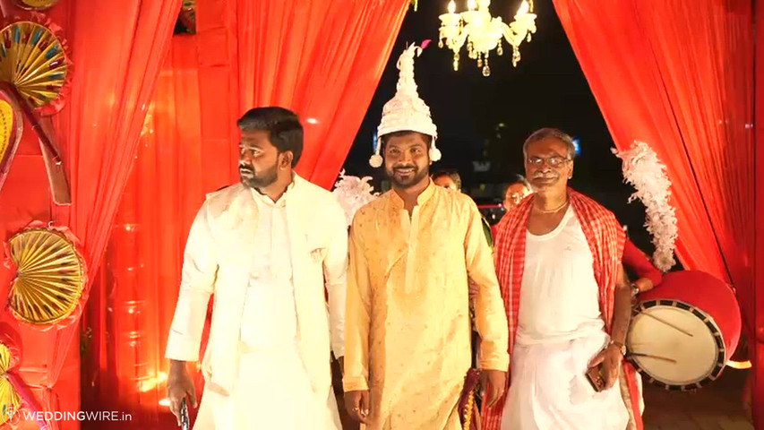 Groom's entry