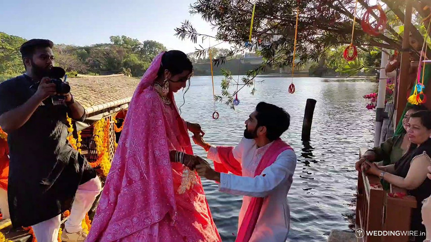 Couple entry by boat