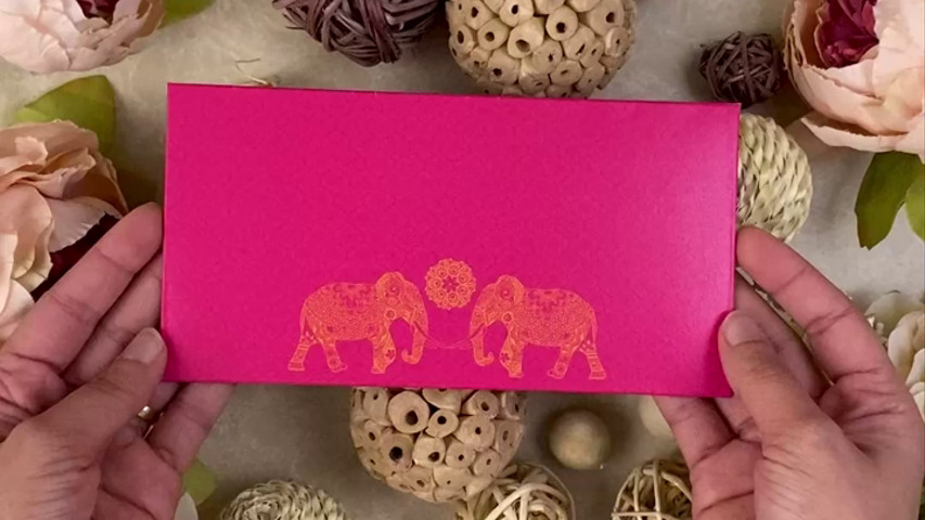 Royal Elephants Money Envelope