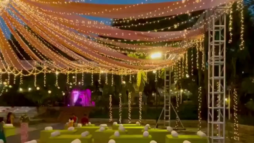 Wedding Decoration in Venue Lawn