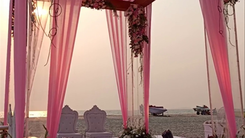 Wedding Mandap decor with sound system 