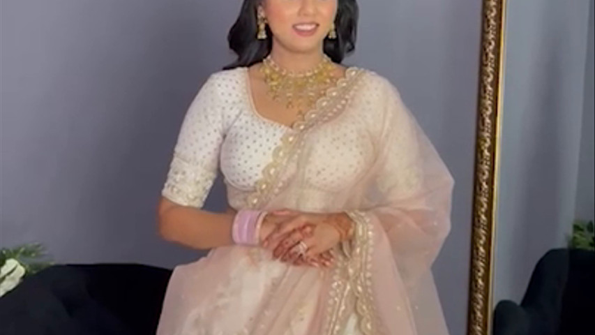 Banarasi White Lehenga Choli