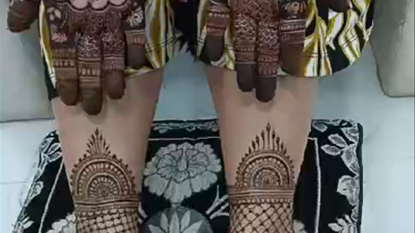 Mini bridal mehendi 