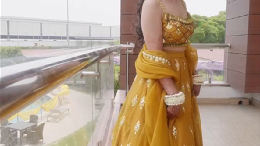 Haldi bride 
