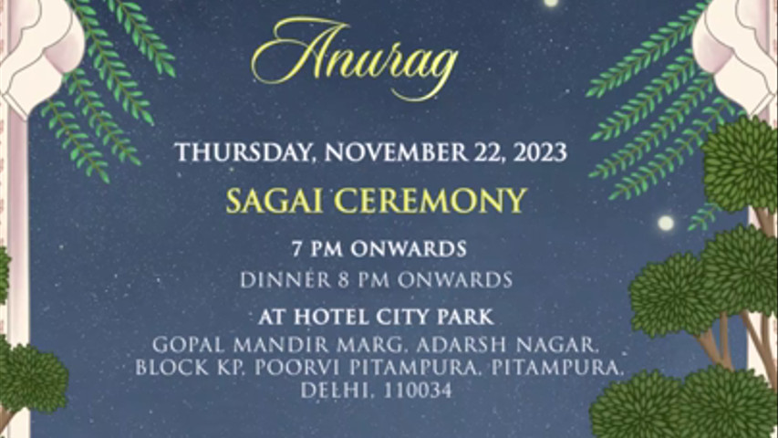 Vishakha & Anurag Wedding Invitation Videos