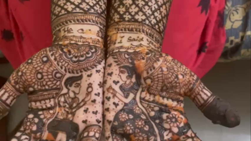 Engagement mehendi 