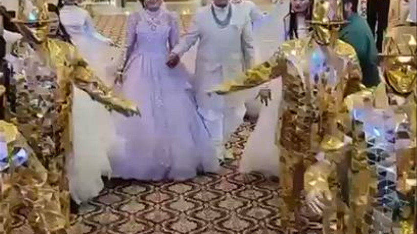 Bride groom entry