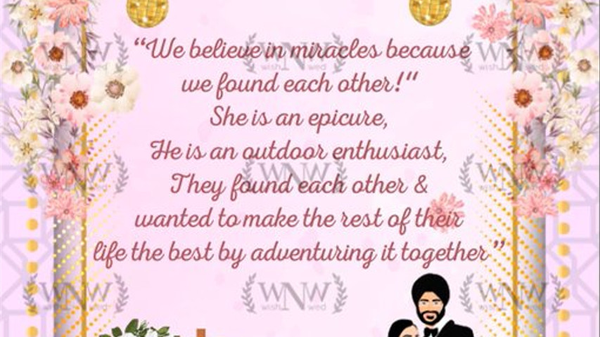 Sikh Wedding Invitation Video