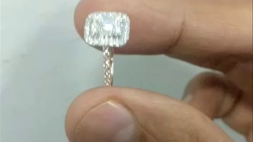 Delicate Real Dimond Ring