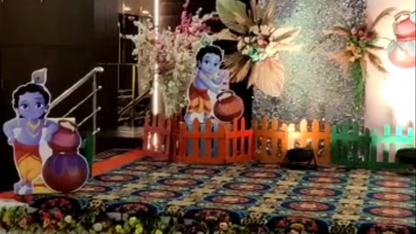 Krishna theme for Birthday celebration