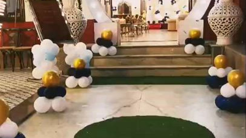 Birthday balloon decoration 