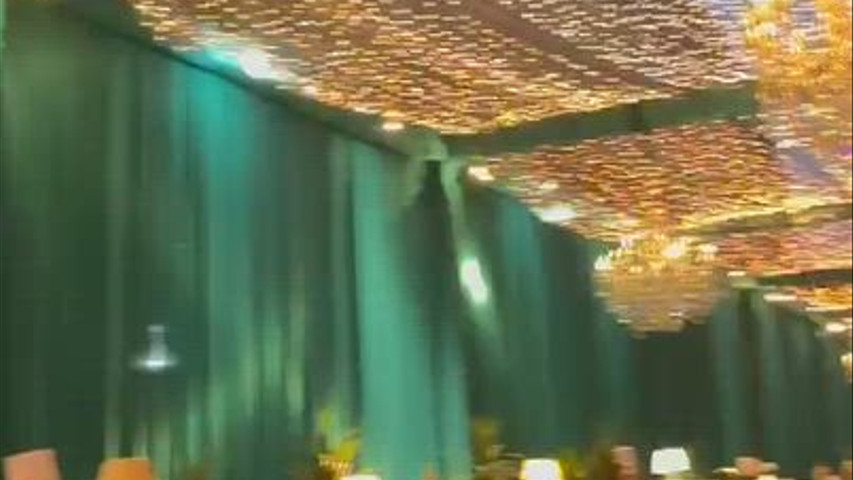 Wedding decor and catering setup