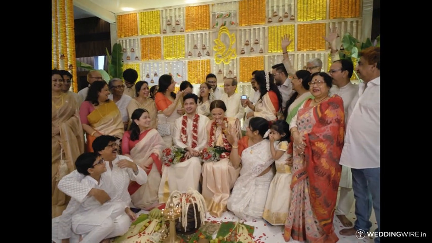 Annesha weds Raakesh __ Bengali Bride & South Indian Groom _Vivanta Kolkata