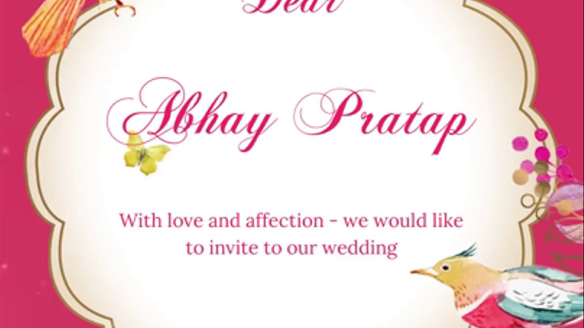 Invitation for Abhay Pratap