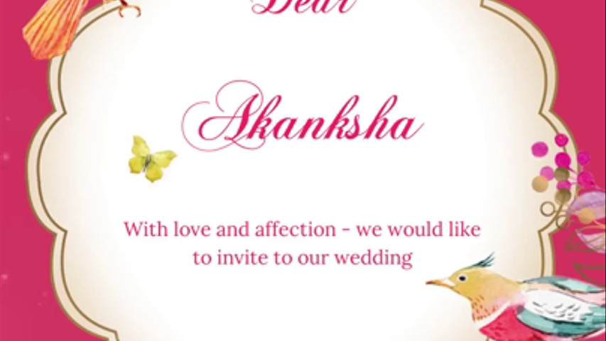 Invitation for Akanksha