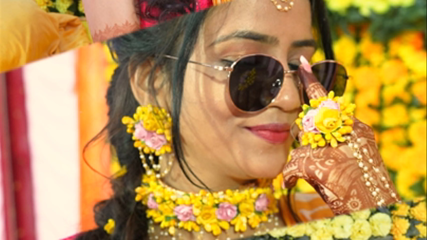 Glowing in Gold: Radiant Haldi Ceremony