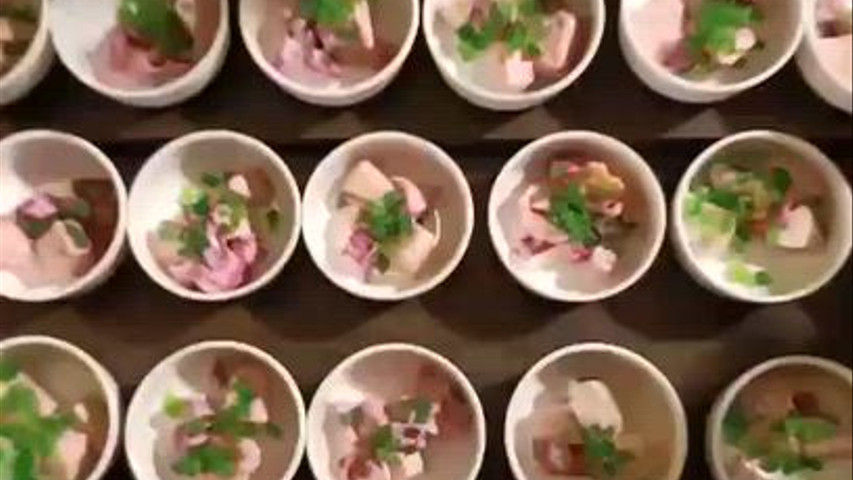 Dessert presentation