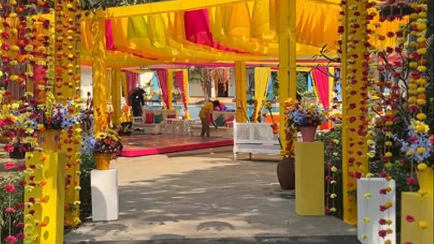 Haldi entrance 