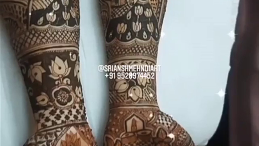 Mehndi Design Video by @srianshmehndiart | Sriansh Mehndi Art in Delhi | Latest Mehndi Designs 