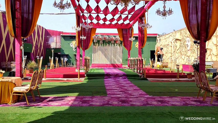  GHUNGROO HALL- Complete Wedding decor of the venue.