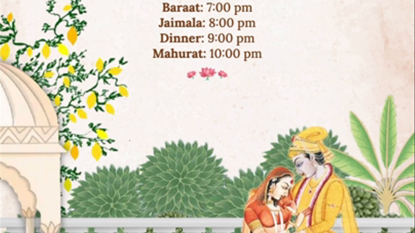 Anukruti & Rahul Wedding Video Invitation