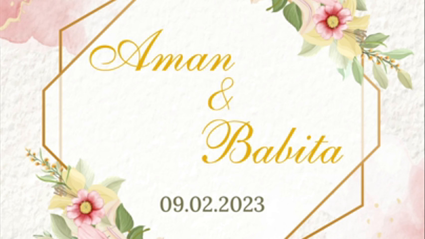 Aman & Babita Wedding Invite Video