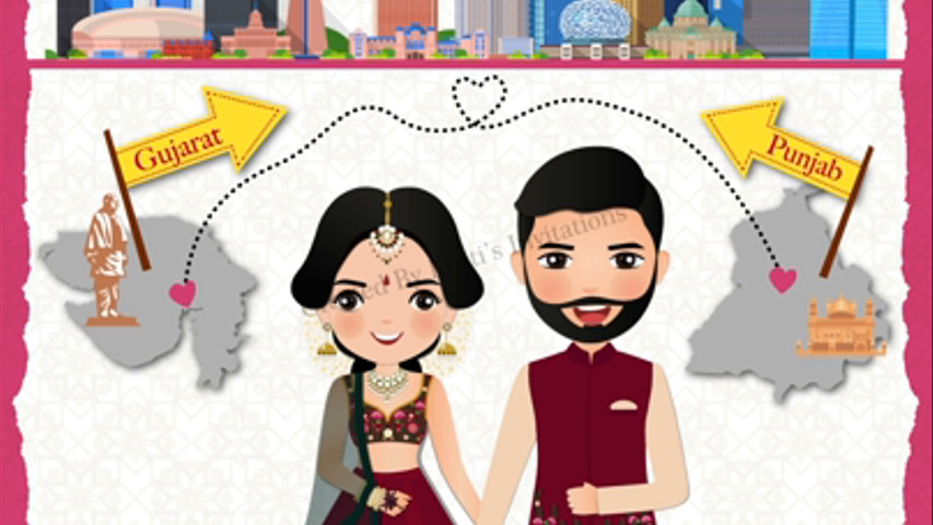 Anisha & Karan Save the Date Video- Kruti's Invitations