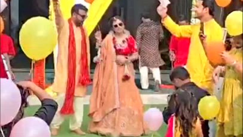 Haldi function in lawn