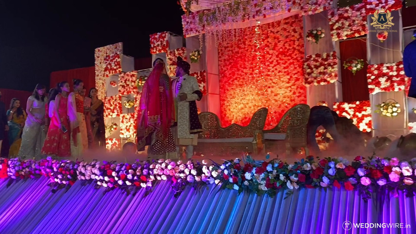 Bride and groom entry