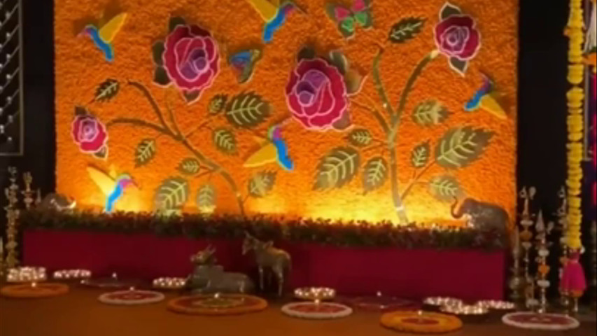 Beautiful Mehendi & Sangeet Decor