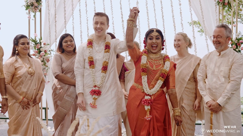 aishwarya darragh kerala hindu wedding highlights 