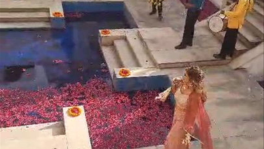 Haldi ceremony bride entry