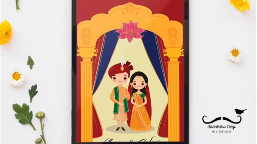 Saloni & Amar - Akanksha Negi Invitations