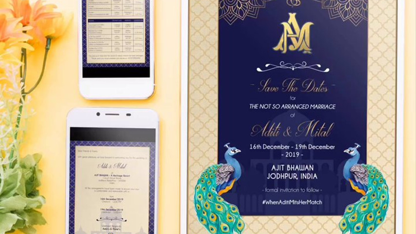 Aditi & Mital - Akanksha Negi Invitations