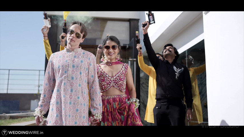 American Groom's Hilarious Haldi Reactions : A Cross-Cultural Celebration