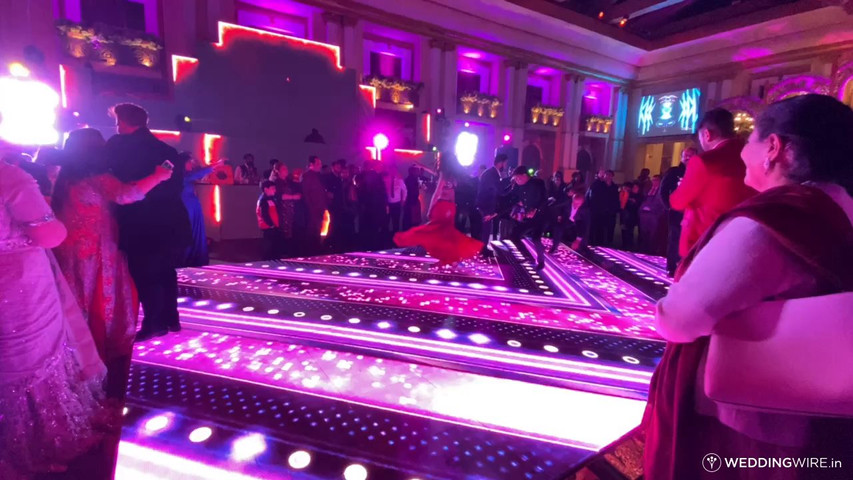 Led flooring for wedding events 